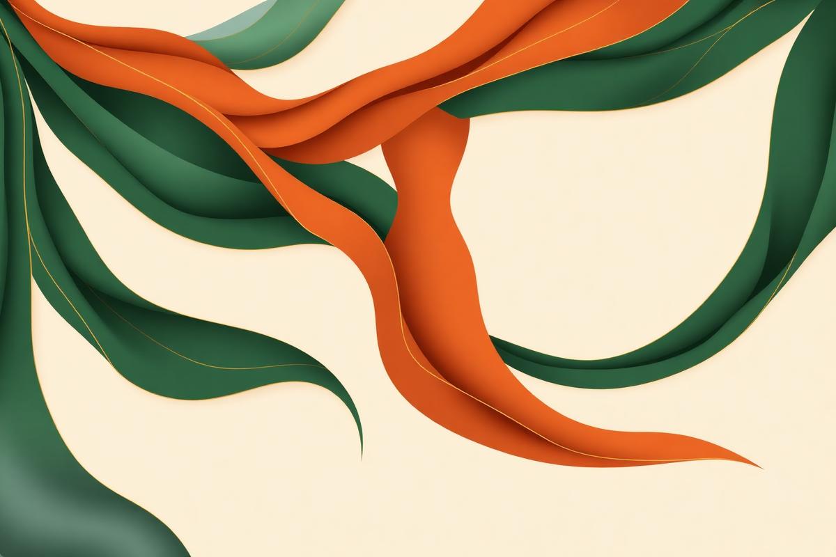 Branded illustration of a women's fashion boutique storefront in warm evergreen and terracotta tones
